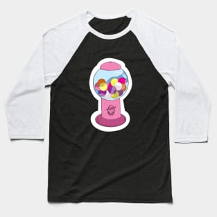 Sugar Rush - Pink Bubblegum Machine Baseball T-Shirt